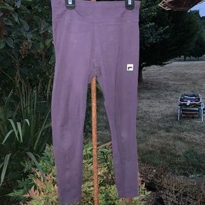 purple Fila’s leggings
